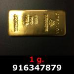 1 gramme d'or pur (Lingot LSP) 