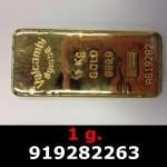 1 gramme d'or pur (Lingot LSP) 