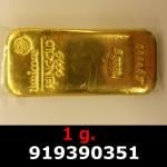 1 gramme d'or pur (Lingot LSP) 