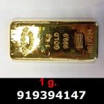 1 gramme d'or pur (Lingot LSP) 