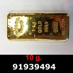 10 grammes d'or pur (LSP) 