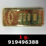1 gramme d'or pur (Lingot LSP) 