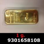 1 gramme d'or pur (Lingot LSP) 