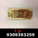 1 gramme d'or pur (Lingot LSP) 