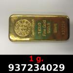 1 gramme d'or pur (Lingot LSP) 