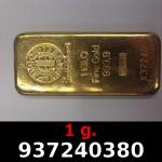 1 gramme d'or pur (Lingot LSP) 