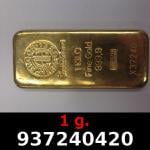 1 gramme d'or pur (Lingot LSP) 