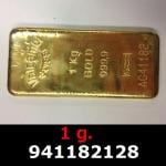 1 gramme d'or pur (Lingot LSP) 