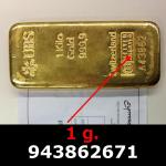 1 gramme d'or pur (Lingot LSP) 