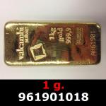 1 gramme d'or pur (Lingot LSP) 