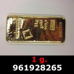 1 gramme d'or pur (Lingot LSP) 