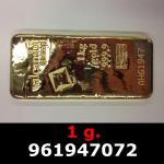 1 gramme d'or pur (Lingot LSP) 