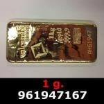 1 gramme d'or pur (Lingot LSP) 