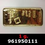 1 gramme d'or pur (Lingot LSP) 