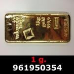 1 gramme d'or pur (Lingot LSP) 