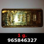 1 gramme d'or pur (Lingot LSP) 
