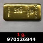 1 gramme d'or pur (Lingot LSP) 