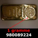 1 gramme d'or pur (Lingot LSP) 