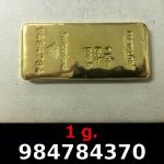 1 gramme d'or pur (Lingot LSP) 