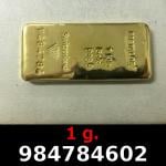 1 gramme d'or pur (Lingot LSP) 