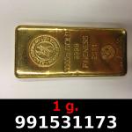 1 gramme d'or pur (Lingot LSP) 