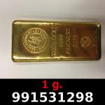 1 gramme d'or pur (Lingot LSP) 