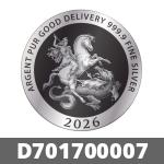 1/2 once d argent pur (LSP) 