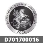 1/2 once d argent pur (LSP) 