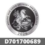 1/2 once d argent pur (LSP) 
