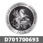 1/2 once d argent pur (LSP) 