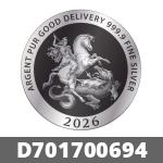 1/2 once d argent pur (LSP) 