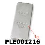 1 gramme de palladium pur (Lingot LSP) 