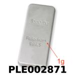 1 gramme de palladium pur (Lingot LSP) 