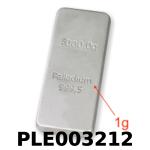 1 gramme de palladium pur (Lingot LSP) 