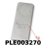 1 gramme de palladium pur (Lingot LSP) 