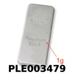 1 gramme de palladium pur (Lingot LSP) 