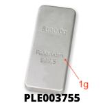 1 gramme de palladium pur (Lingot LSP) 
