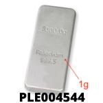 1 gramme de palladium pur (Lingot LSP) 