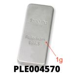 1 gramme de palladium pur (Lingot LSP) 