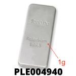 1 gramme de palladium pur (Lingot LSP) 
