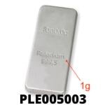 1 gramme de palladium pur (Lingot LSP) 