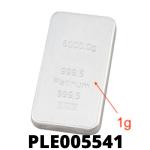 1 gramme de palladium pur (Lingot LSP) 