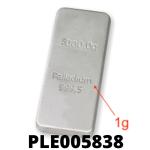 1 gramme de palladium pur (Lingot LSP) 