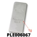 1 gramme de palladium pur (Lingot LSP) 