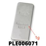 1 gramme de palladium pur (Lingot LSP) 