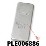 1 gramme de palladium pur (Lingot LSP) 