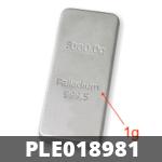 1 gramme de palladium pur (Lingot LSP) 