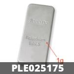 1 gramme de palladium pur (Lingot LSP) 