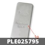 1 gramme de palladium pur (Lingot LSP) 