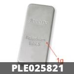 1 gramme de palladium pur (Lingot LSP) 